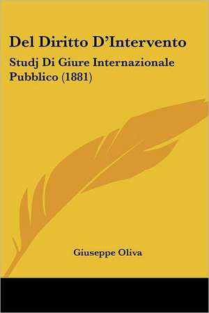 Del Diritto D'Intervento de Giuseppe Oliva