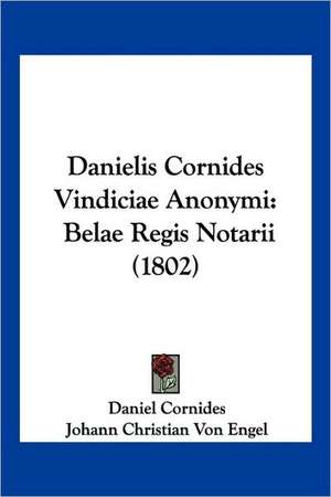 Danielis Cornides Vindiciae Anonymi de Daniel Cornides