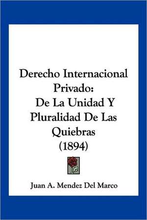 Derecho Internacional Privado de Juan A. Mendez Del Marco