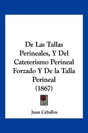 De Las Tallas Perineales, Y Del Cateterismo Perineal Forzado Y De la Talla Perineal (1867) de Juan Ceballos