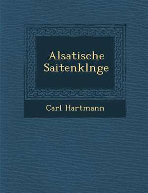 Alsatische Saitenkl Nge de Carl Hartmann