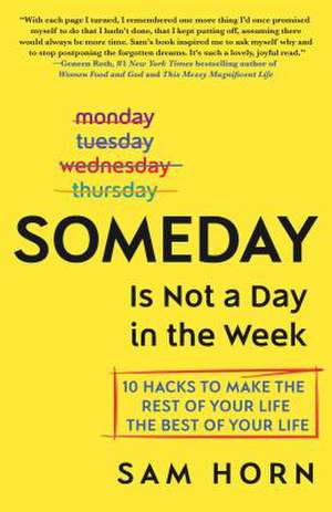 Someday Is Not a Day in the Week de Sam Horn