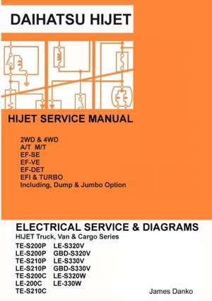 Daihatsu Hijet English Electrical Service Manual S200P S210P S320V S330V de James Danko