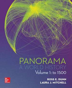 Panorama, Volume 1 with Connect Plus Access Code: To 1500 de Ross E. Dunn