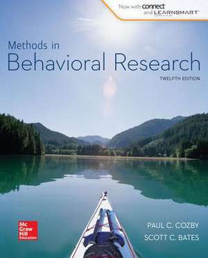 LL Methods in Behavioral Research with Connect Plus Access Card de Paul Cozby