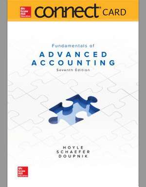 Connect Access Card for Fundamentals of Advanced Accounting de Joe Ben Hoyle