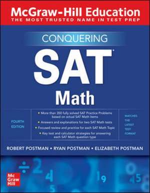 McGraw Hill Conquering SAT Math, Fourth Edition de Robert Postman