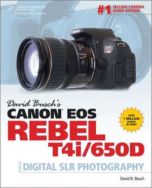 David Busch's Canon EOS Rebel T4i/650D Guide to Digital SLR Photography de David Busch