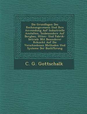 Die Grundlagen Des Rechnungswesens Und Ihre Anwendung Auf Industrielle Anstalten, Insbesondere Auf Bergbau, H Tten- Und Fabrik-Betrieb: Mit Besonderer de C. G. Gottschalk