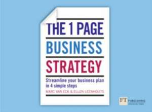 The One Page Business Strategy de Marc van Eck