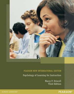 Psychology of Learning for Instruction de Marcy Driscoll