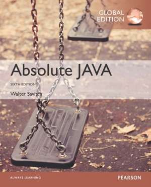 Absolute Java, Global Edition de Walter Savitch