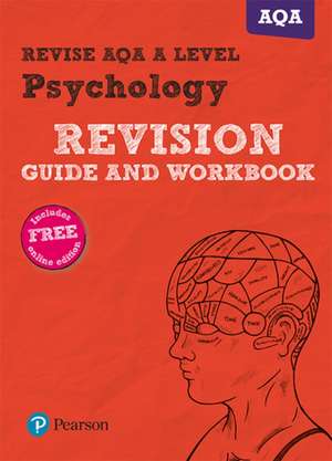 Pearson REVISE AQA AS level Psychology Revision Guide and Workbook inc online edition - 2023 and 2024 exams de Anna Cave