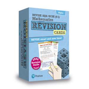 Pearson REVISE AQA GCSE Maths (Higher): Revision Cards incl. online revision, quizzes and videos - for 2025 and 2026 exams