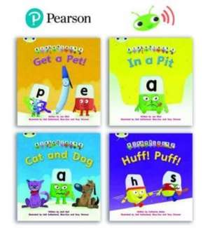 Learn to Read at Home with Bug Club Phonics Alphablocks: Phase 2 - Reception Term 1 (4 fiction books) Pack B de Catherine Baker