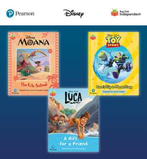 Pearson Bug Club Disney Year 1 Pack B, including decodable phonics readers for phase 5: Moana: The Kite Festival, Toy Story: Buzz's Trip to Planet Zurg, Luca: A Gift for a Friend de Sarah Loader