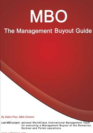 MBO - Management Buyout Guide de Sabin Piso