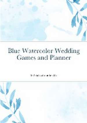 Blue Watercolor Wedding Games and Planner de Allison Zweig Msw