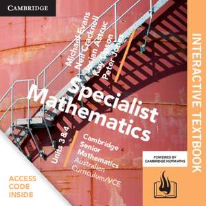 CSM VCE Specialist Mathematics Units 3 and 4 Digital (Card) de Michael Evans