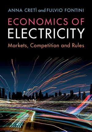 Economics of Electricity: Markets, Competition and Rules de Anna Cretì