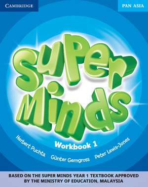 Super Minds Level 1 Workbook Pan Asia Edition de Herbert Puchta