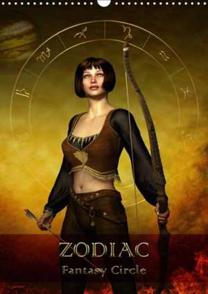 Zodiac Fantasy Circle (Wall Calendar 2018 DIN A3 Portrait) de Britta Glodde