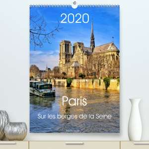 Paris Sur les berges de la Seine(Premium, hochwertiger DIN A2 Wandkalender 2020, Kunstdruck in Hochglanz) de Yola Lichtensztejn