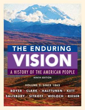 ENDURING VISION VOLUME II SINC de Karen (University of Southern California) Halttunen