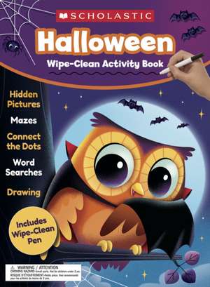 Halloween Wipe-Clean Activity Book de Scholastic