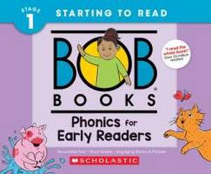 Bob Books - Phonics for Early Readers Hardcover Bind-Up Phonics, Ages 4 and Up, Kindergarten (Stage 1: Starting to Read) de Liza Charlesworth