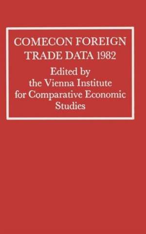 Comecon Foreign Trade Data 1982 de Vienna Institute for Comparative Economic Studies