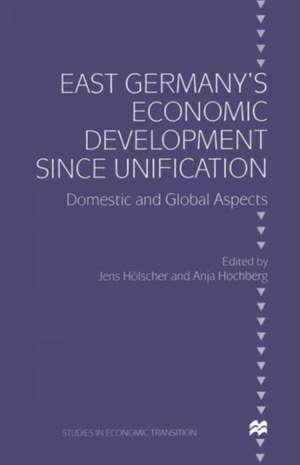 East Germany’s Economic Development since Unification: Domestic and Global Aspects de Anja Hochberg