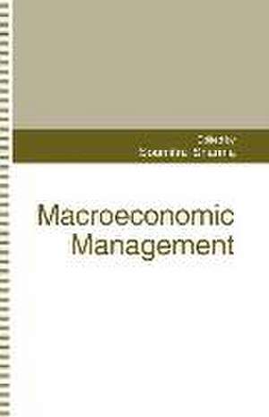 Macroeconomic Management de Soumitra Sharma