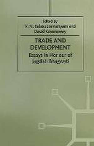 Trade and Development: Essays in Honour of Jagdish Bhagwati de V. Balasubramanyam