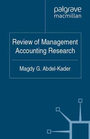 Review of Management Accounting Research de Kenneth A. Loparo