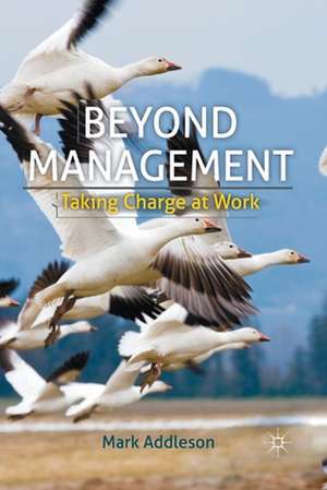 Beyond Management: Taking Charge at Work de M. Addleson