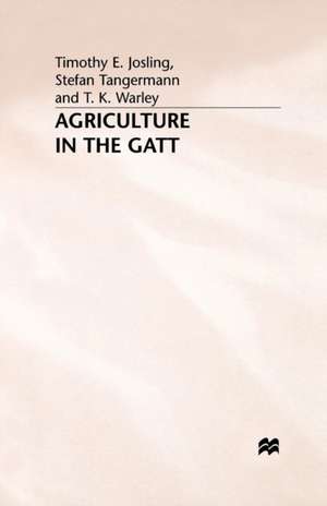 Agriculture in the GATT de T. Josling