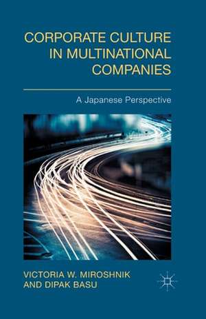 Corporate Culture in Multinational Companies: A Japanese Perspective de V. Miroshnik