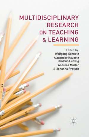 Multidisciplinary Research on Teaching and Learning de W. Schnotz