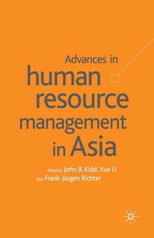 Advances in Human Resource Management in Asia de P. Banerjee