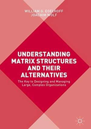 Understanding Matrix Structures and their Alternatives: The Key to Designing and Managing Large, Complex Organizations de William G. Egelhoff