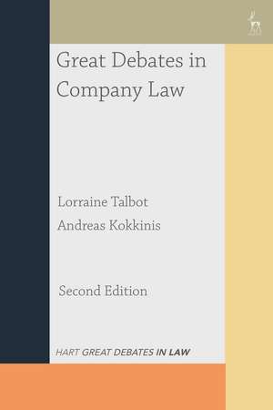 Great Debates in Company Law de Lorraine Talbot