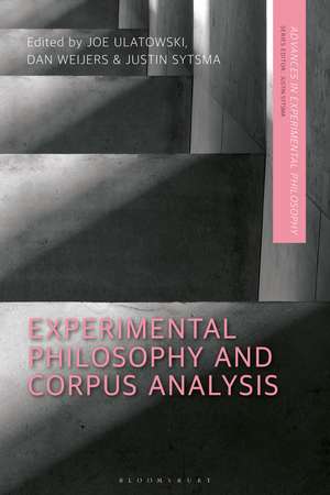 Experimental Philosophy and Corpus Analysis de Dr Joe Ulatowski