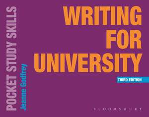 Writing for University de Dr Jeanne Godfrey