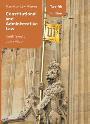 Constitutional and Administrative Law de Keith Syrett