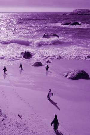 Alive! Little Penguin Friends - Violet Duotone - Photo Art Notebooks (6 X 9 Series) de Eva-Lotta Jansson