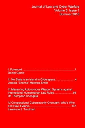 JLCW Vol. 5, No. 1 de Journal of Law Cyber Warfare