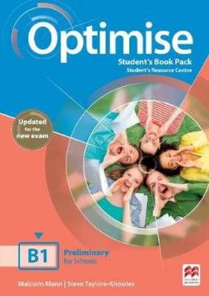 Mann, M: Optimise B1 Student's Book Pack de Steve Taylore-Knowles