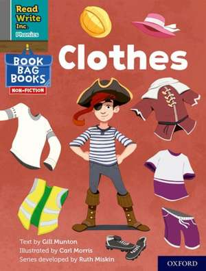 Read Write Inc. Phonics: Clothes (Grey Set 7 NF Book Bag Book 13) de Ruth Miskin