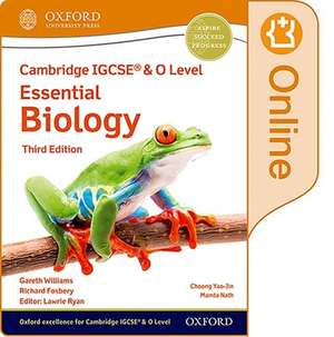 Cambridge IGCSE® & O Level Essential Biology: Enhanced Online Student Book Third Edition de Lawrie Ryan